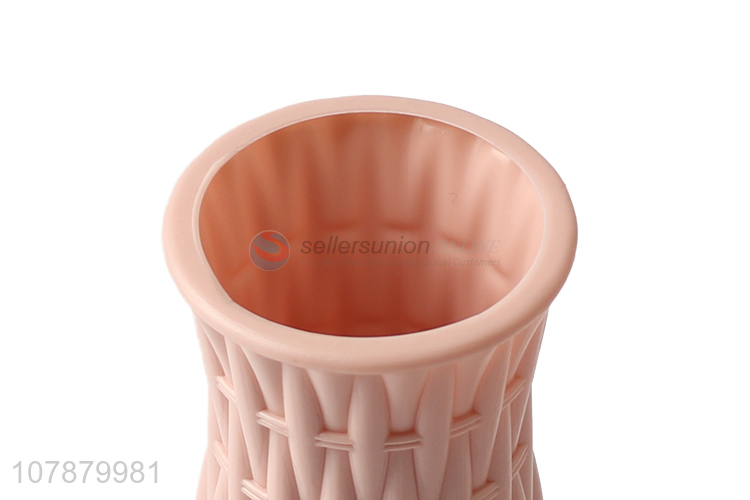 Online wholesale home wedding decoration modern plastic dried flower vase