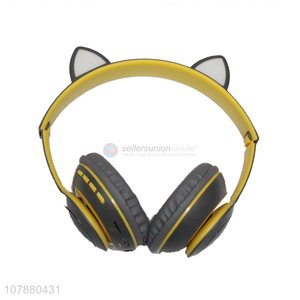 Cute design durable cat ear headphones for daily use