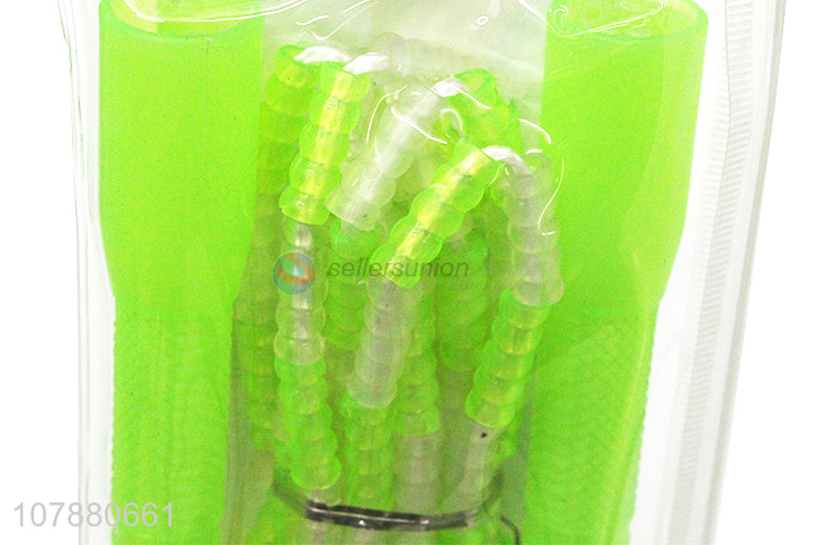 New product beaded segment adjustable pvc skipping rope for kids