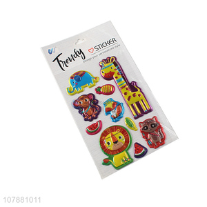 New fashion multicolor cartoon animal stickers children toy stickers