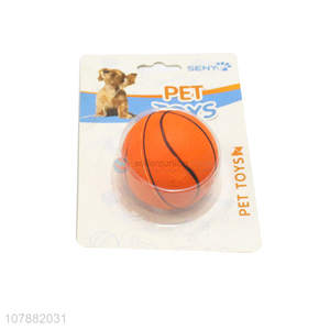 Good Quality Mini Rubber Basketball Pet Bite Chew Toy Dog Toy Ball
