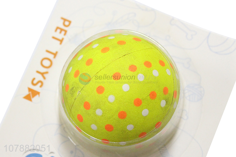Fashion Speckled Rubber Ball Pet Chew Toy Dog Bite Toy Ball