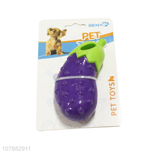 Custom Simulation <em>Eggplant</em> TPR Pet Toy Dog Chew Toy