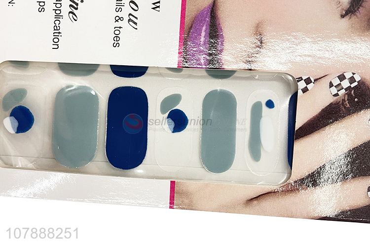 China manufacturer fashion real nail polish strips nail art decoration