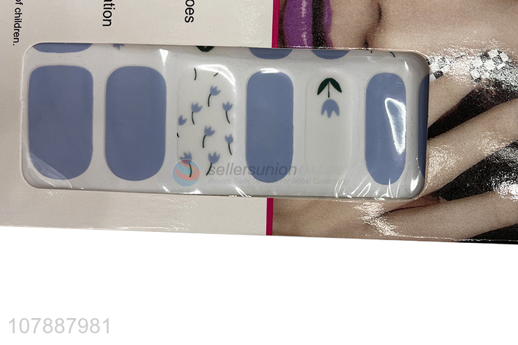 New arrival fashion elegant tulip pattern nail polish strips