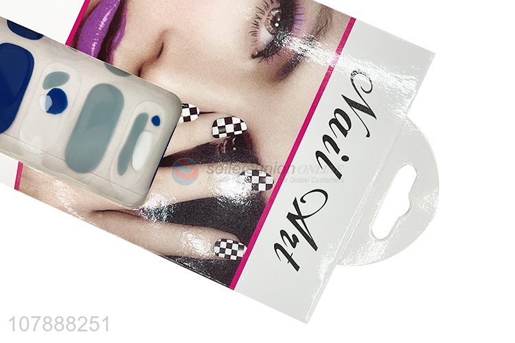 China manufacturer fashion real nail polish strips nail art decoration