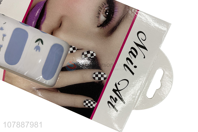 New arrival fashion elegant tulip pattern nail polish strips