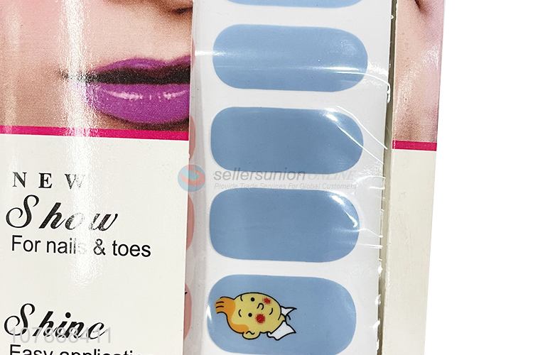 China products creative cartoon gel nail wraps nail polish strips