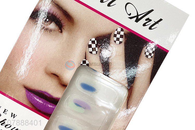 Factory supply trendy gel nail polish strips nail art sticker