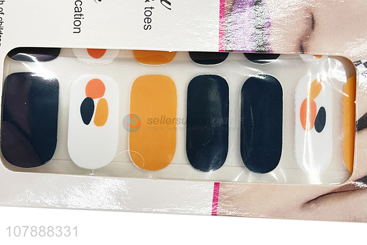 High quality fall winter nail polish strips nail decorations