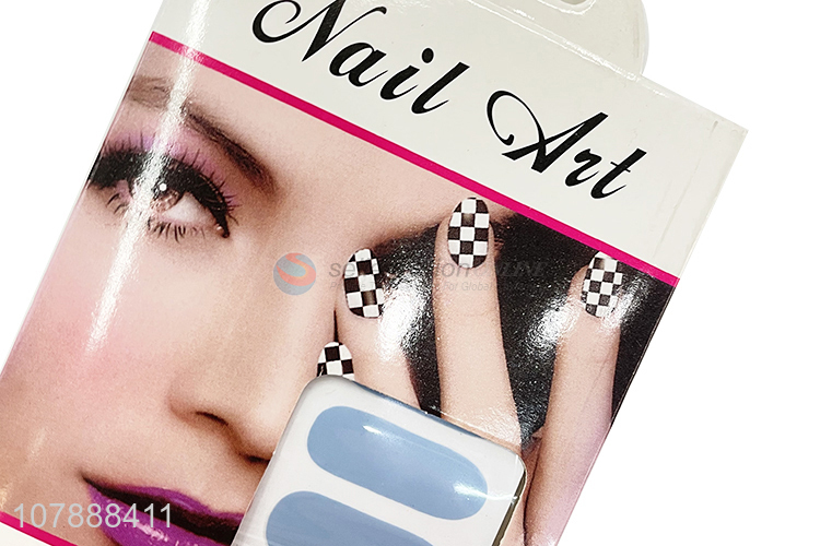 China products creative cartoon gel nail wraps nail polish strips