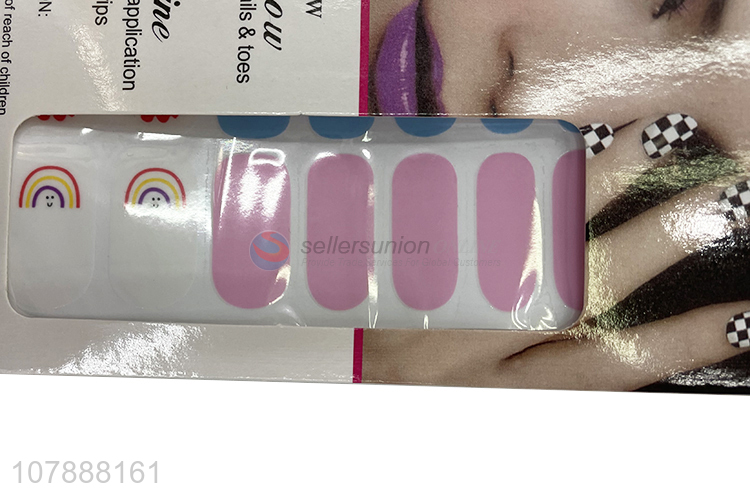 Recent design kawaii nail polish strips nail wraps nail decoration