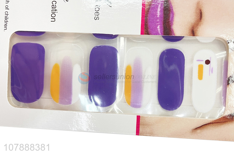 Online wholesale mixed color nail wraps nail decal for nail art