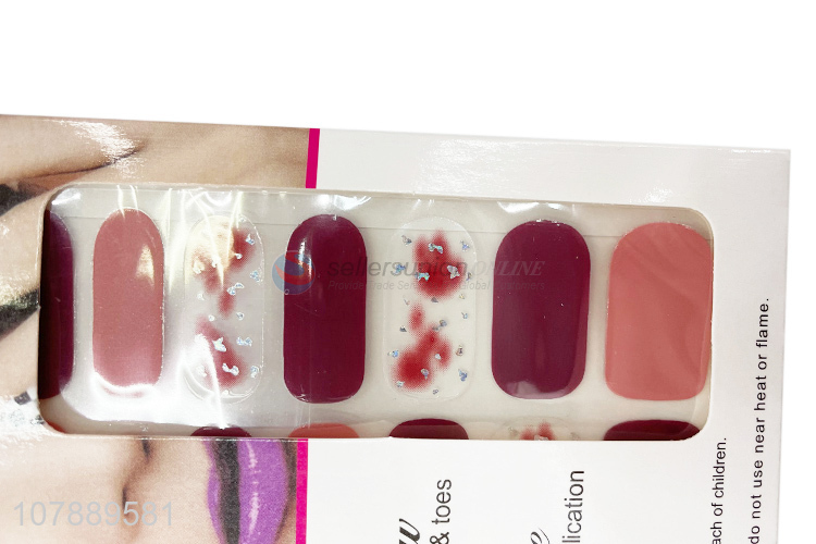 China Factory Fashion Nail Sticker Ladies Nail Art Decals