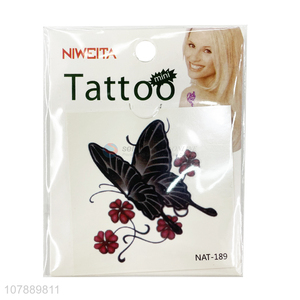 Cute Design Butterfly Pattern Tattoo Stickers For Women
