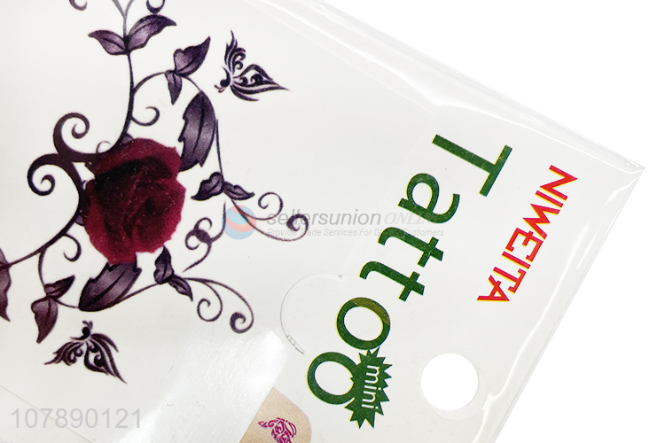 Factory Direct Sale Flower Pattern Temporary Tattoo Sticker