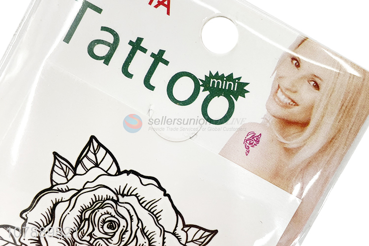 Promotional Beautiful Flower Pattern Non-Toxic Tattoo Stickers