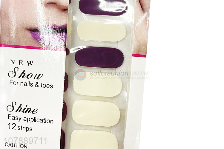 Hot Selling Diy Nail Stickers Nail Wraps For Girls