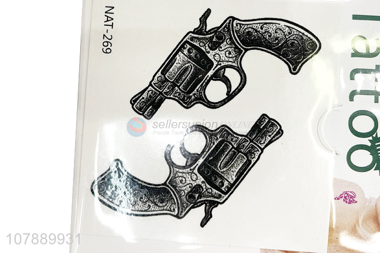 Hot Sale Gun Pattern Removable Temporary Tattoos Sticker