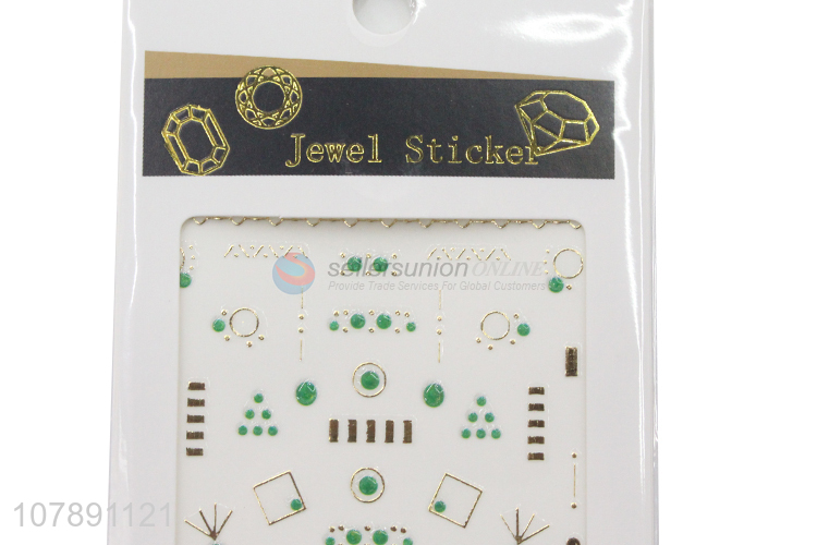 New arrival green paper sticker for DIY nail art decoration stickers