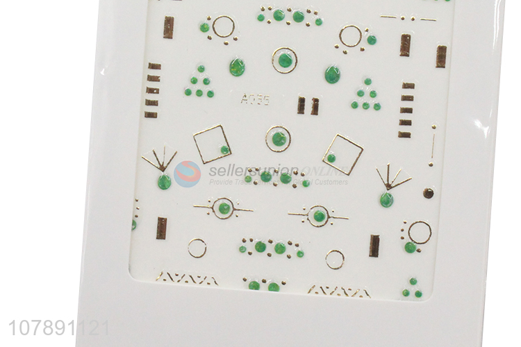 New arrival green paper sticker for DIY nail art decoration stickers