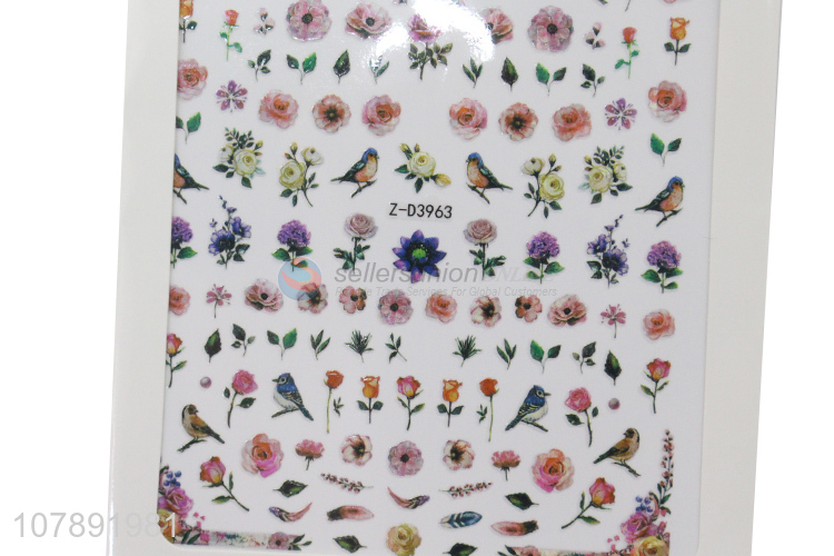 Good quality colourful creative design women nail art stickers