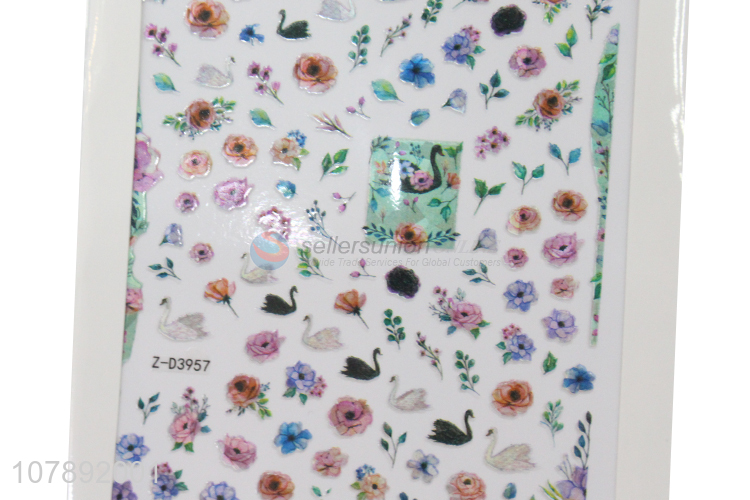 Creative design decorative non-toxic women nail art stickers