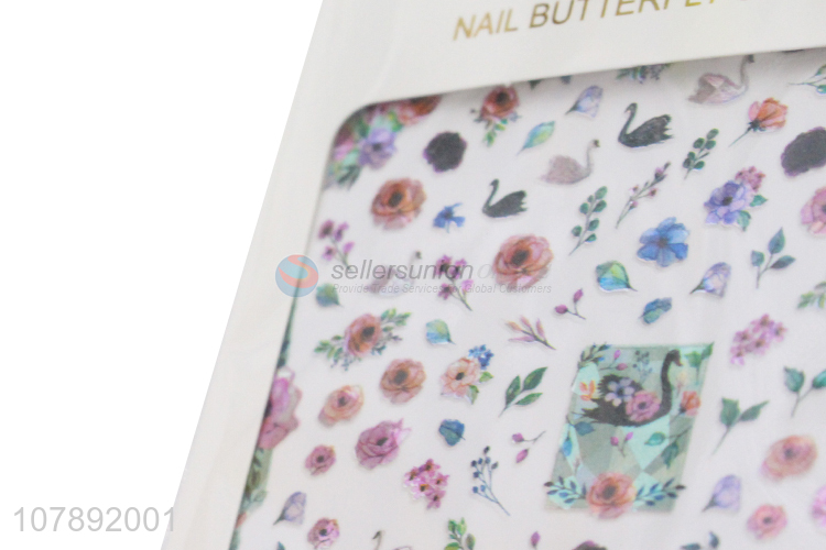 Creative design decorative non-toxic women nail art stickers