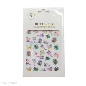 Yiwu direct sale delicate design women nail wraps nail stickers