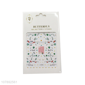 China factory eco-friendly mini paper nail art stickers for women
