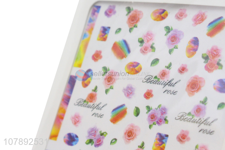 China products colourful flower pattern mini nail art stickers