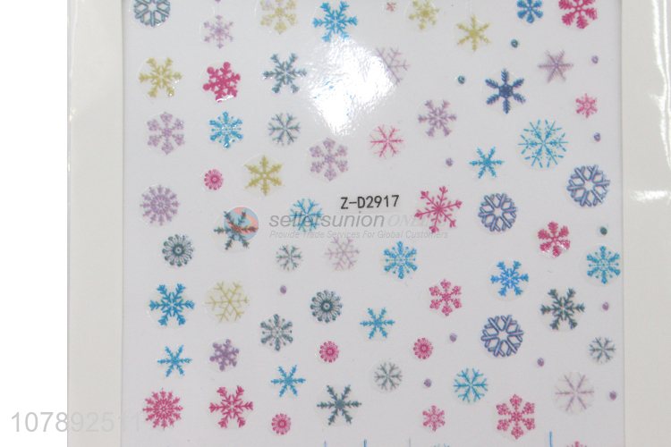 Wholesale from china multicolor paper nail art stickers for lady