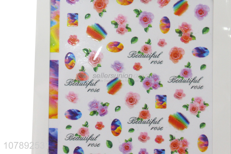 China products colourful flower pattern mini nail art stickers