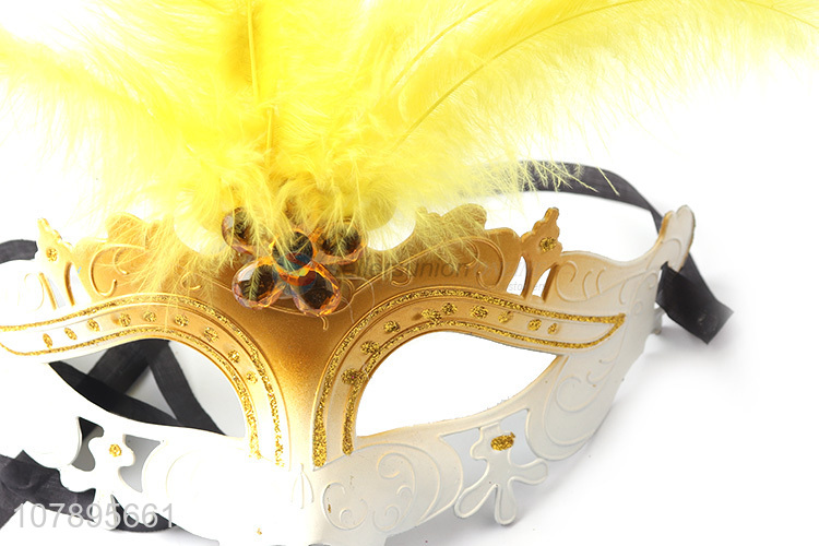 Hot products good quality feather party mask masquerade mask