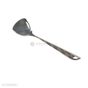 New arrival silver long handle stainless steel cooking shovel