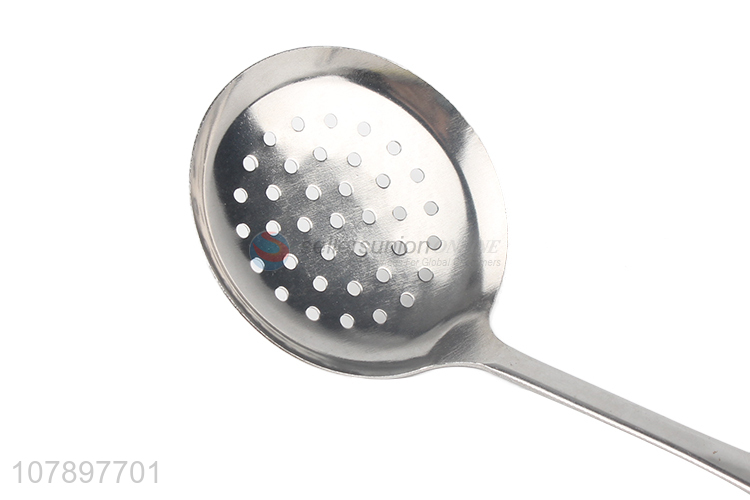 Hot selling silver stainless steel long handle large colander
