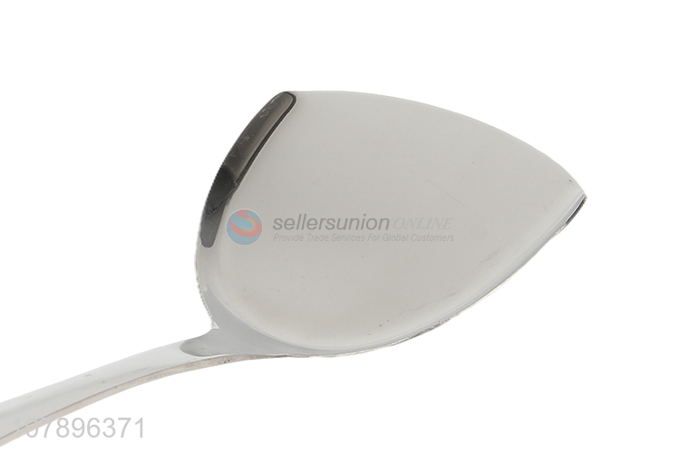 China export silver sunflower engraving stainless steel spatula