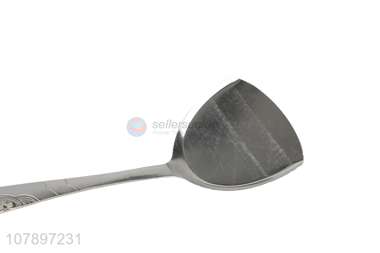 Yiwu factory silver stainless steel food-grade cooking spatula