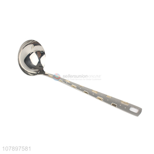 Wholesale silver stainless steel long handle hot <em>pot</em> <em>soup</em> spoon