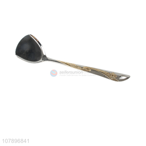 High quality carved stainless steel shovel with oblique handle