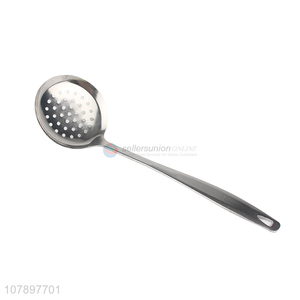 Hot selling silver stainless steel long handle large colander