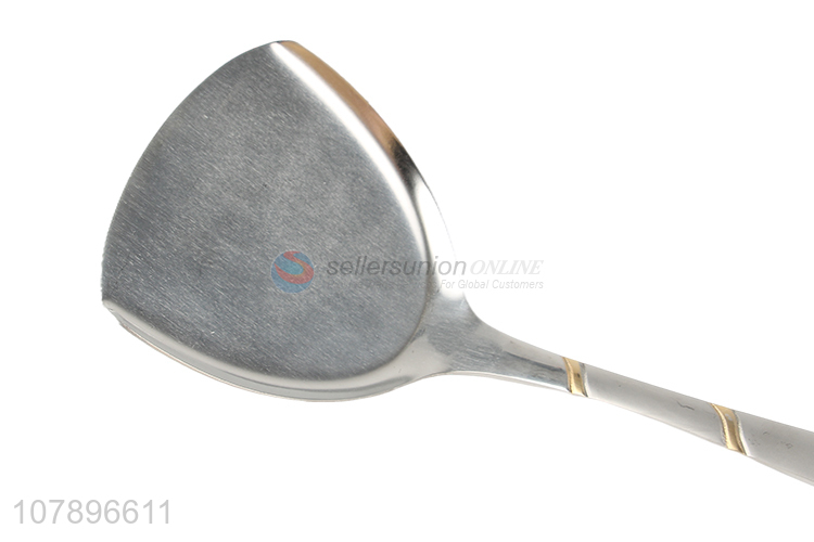 China export silver long handle stainless steel cooking shovel