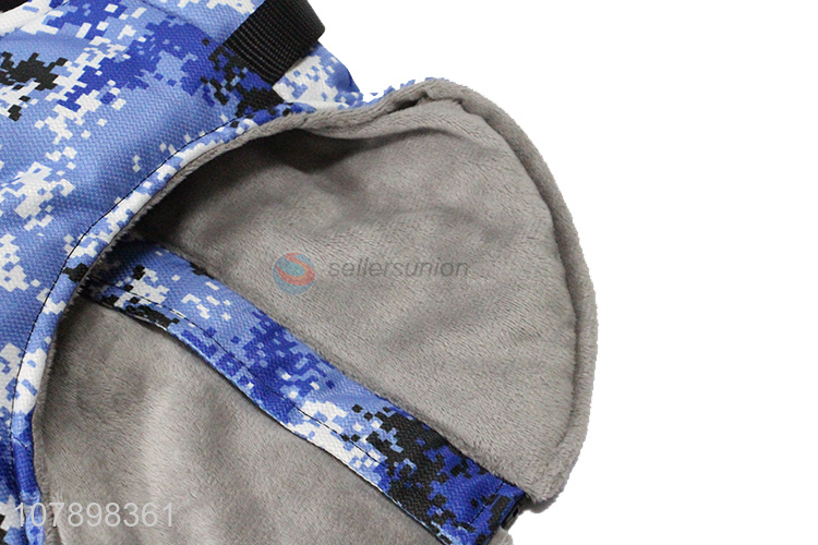 China products camouflage color dog clothes winter warm harness coat