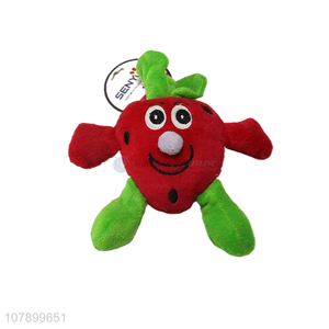 Cartoon Red Pepper Shape Plush Toys For Pet Dogs