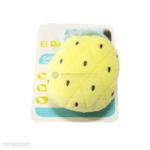 Newest Pineapple Shape Colorful Plush Toy Pet Toy Cat Toy