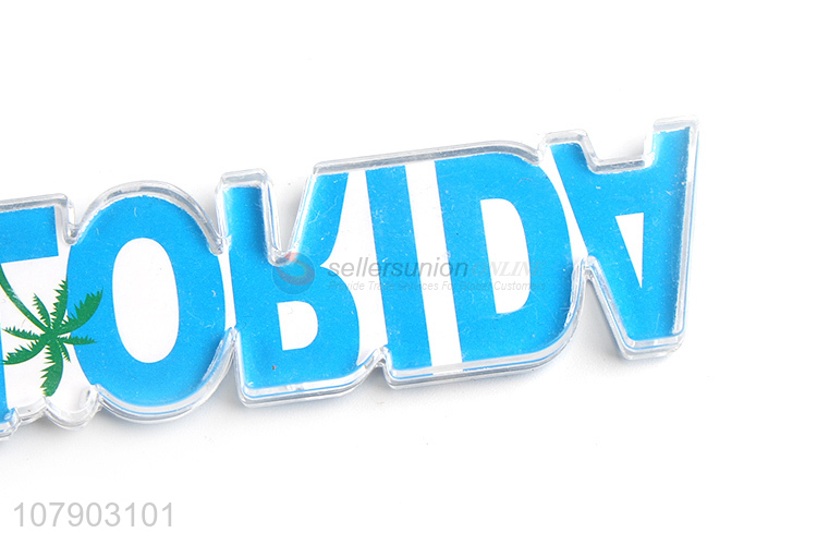 Good Quality Custom Letters Acrylic Key Chain Fashion Key Ring