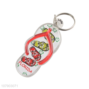 Custom Lovely Flip Flops Key Chain Fashion Keychain