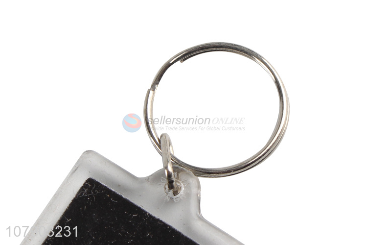 Hot Selling Acrylic Tag Key Chains Popular Key Ring