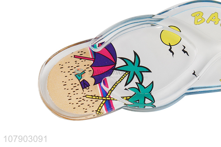 Fashion Printing Flip Flops Key Chain Custom Key Ring