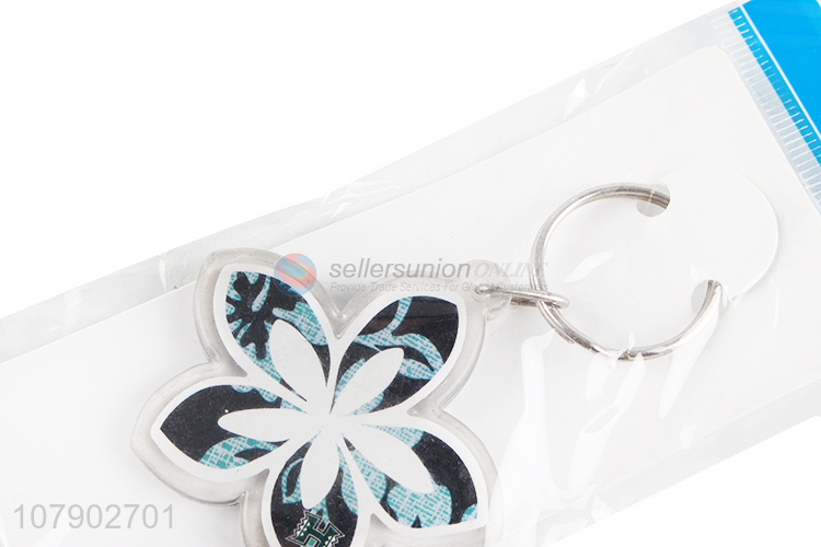 Fashion Acrylic Flower Shape Key Chain Best Key Ring